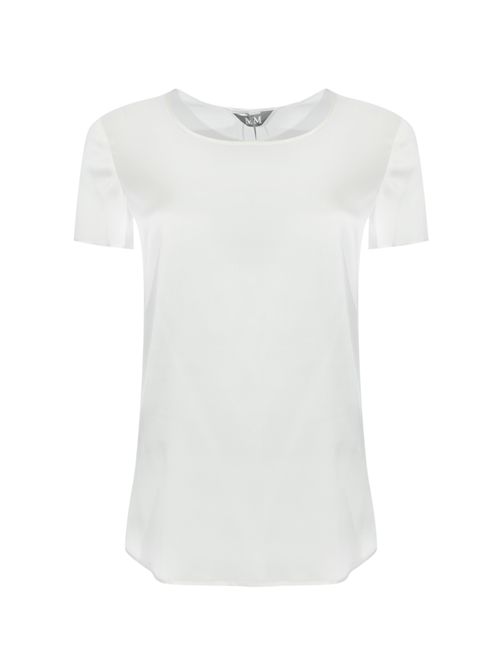 Blusa Cortona in raso di seta Bianco MM Max Mara | 2526116017600005